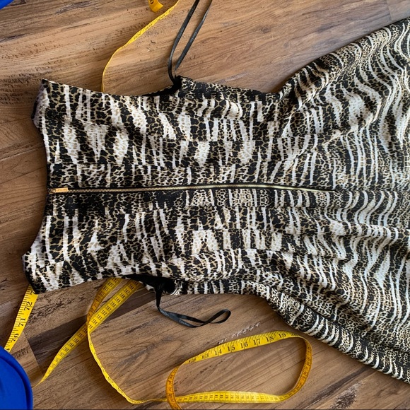 Calvin Klein Cheetah Print Fit and Flare Dress - Picture 6 of 6